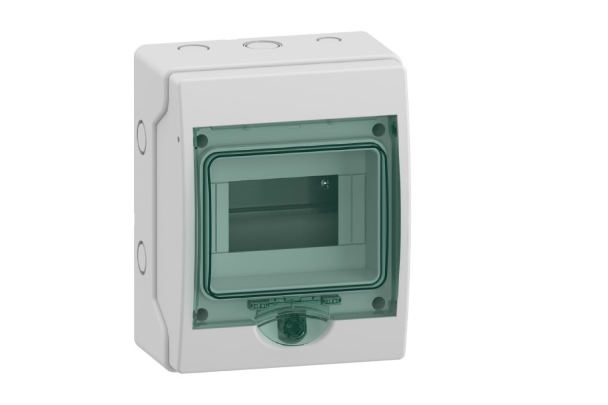 Модульний міні щит, Mureva, 1х6 модулів, без клемного блоку (13977)