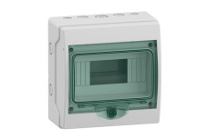 Модульний міні щит, Mureva, 1х8 модулів, без клемного блоку (13978)