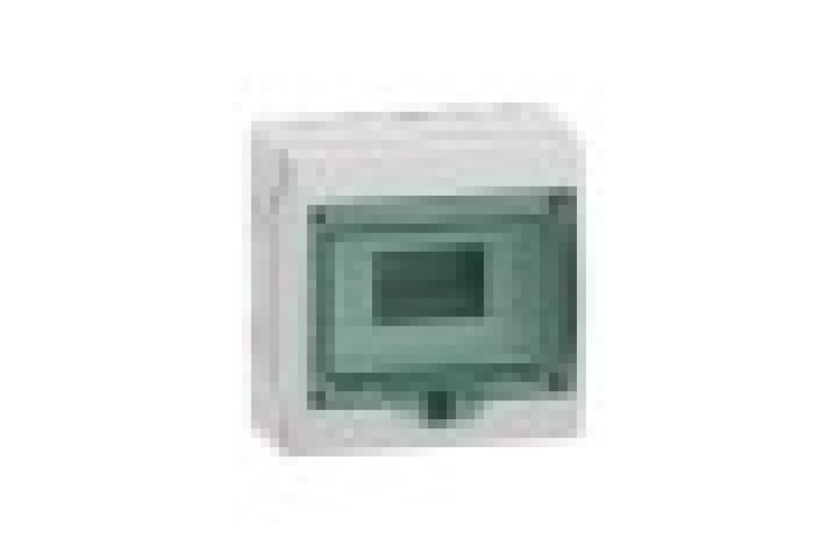 Модульный мини щит, Mureva, 1х8 модулей, клеммный блок заземления и нейтрали (13443)