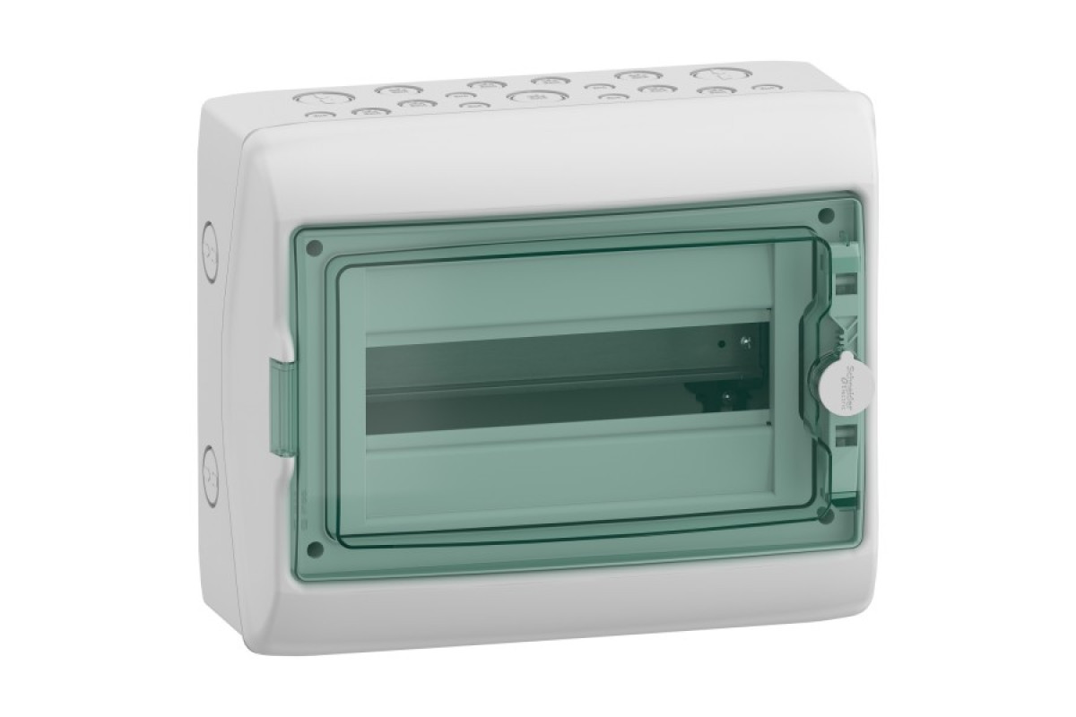 Щит для модульных устройств, Mureva, 1х12 модулей, клеммный блок заземления и нейтрали (13431)