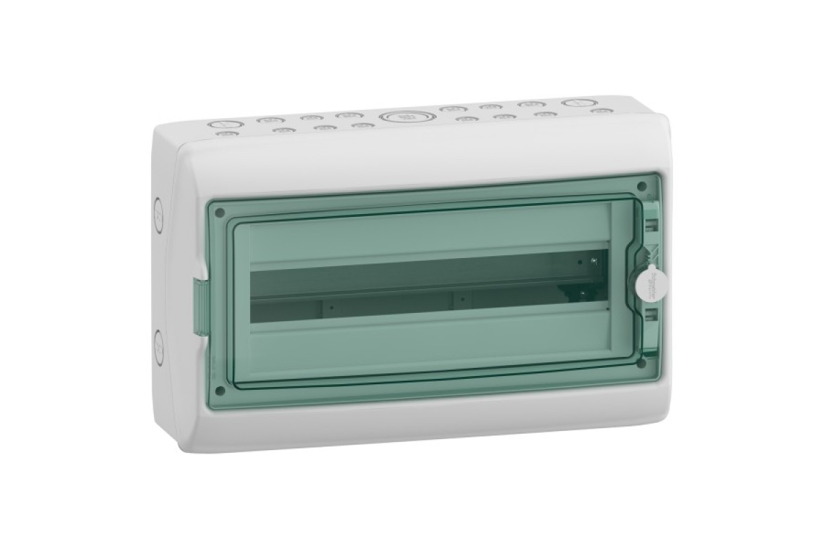 Щит для модульных устройств, Mureva, 1х18 модулей, клеммный блок заземления и нейтрали (13432)