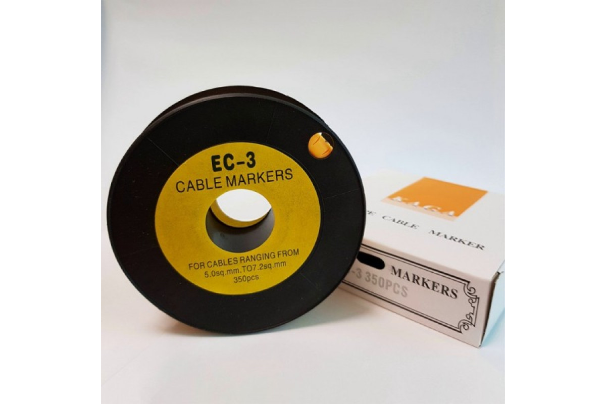 Маркувальна бірка ЕС-3 (5-7,2 мм²) символ "чиста" (502623/ч)