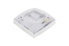 Світильник пластиковий Модерн 2хЕ27 білий (400-001-102)