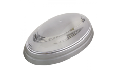 Світильник пластиковий Овал Нінова срібний (400-011-107)