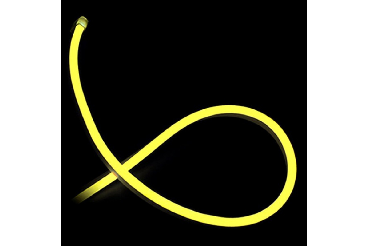 Світлодіодний неон PROLUM™ 8x16, IP68, 12V, Series "SF", Жовтий, PRO (120018)