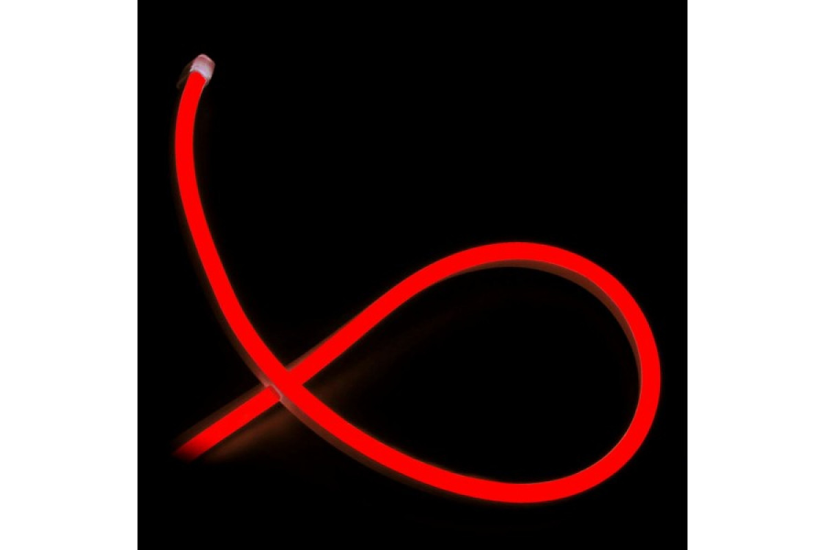 Світлодіодний неон PROLUM™ 8x16, IP68, 12V, Series "SF", Червоний, PRO (120015)