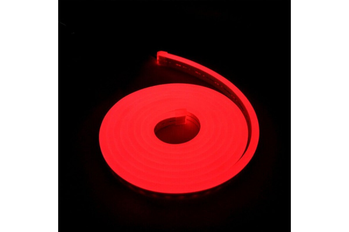 Світлодіодний неон PROLUM™ 8x16, IP68, 12V, Series "SF", Червоний, PRO (120015)