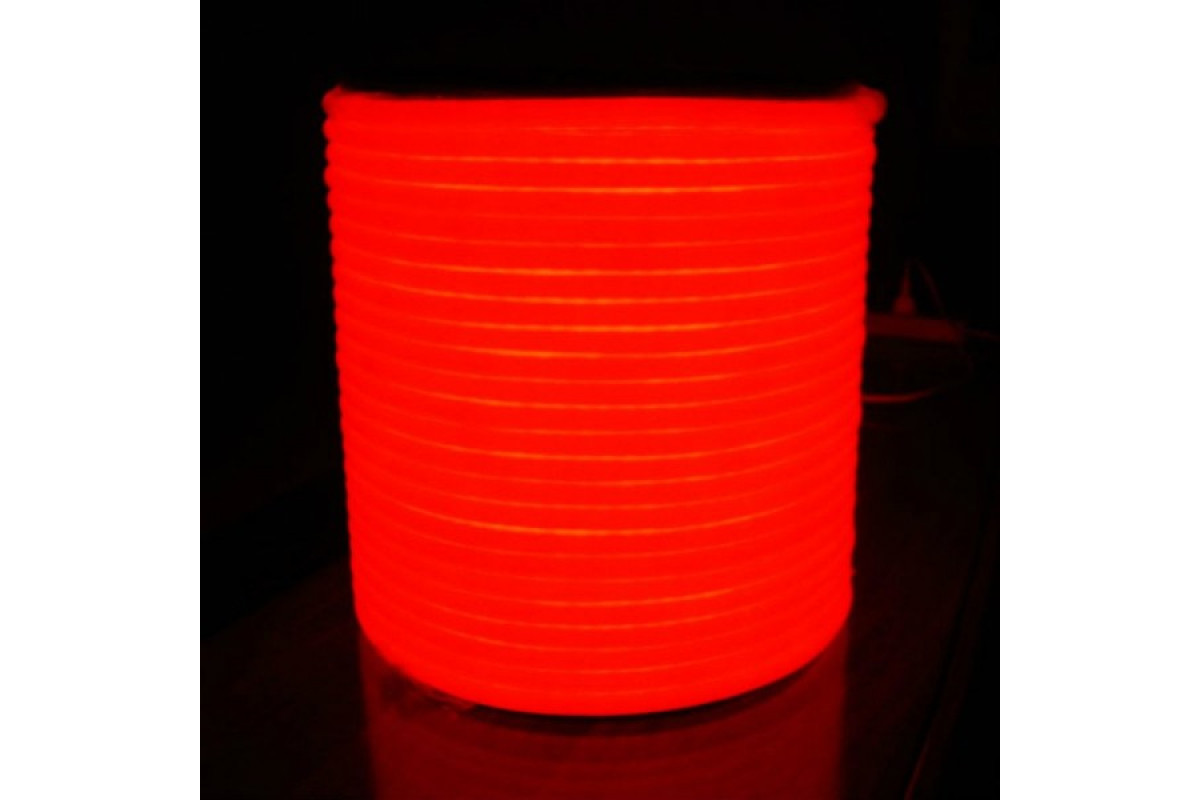 Світлодіодний неон PROLUM™ Круглий D15, IP68, 220V, Series "RN", Червоний, PRO (160014)