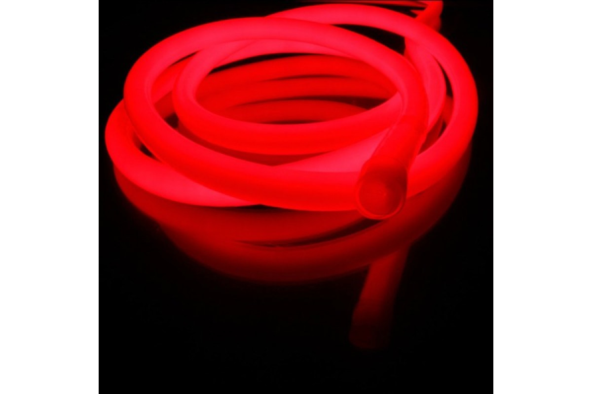 Світлодіодний неон PROLUM™ Круглий D15, IP68, 220V, Series "RN", Червоний, PRO (160014)