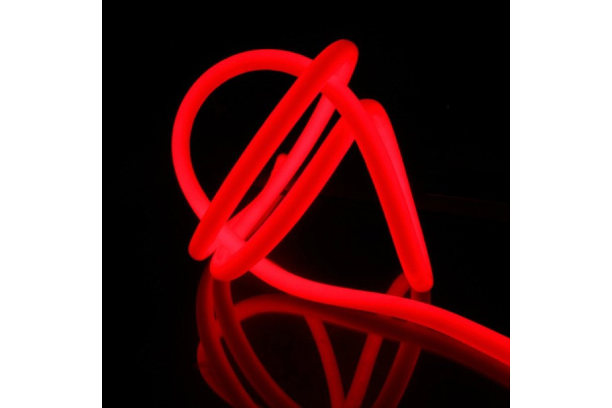 Світлодіодний неон PROLUM™ Круглий D15, IP68, 220V, Series "RN", Червоний, PRO (160014)