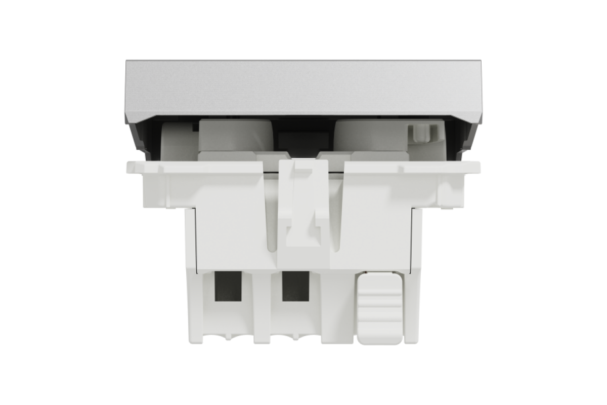 Вимикач 1-клавішний кнопклвий з підсвічуванням сх.1а 10А, 2 мод ал (NU320630N)