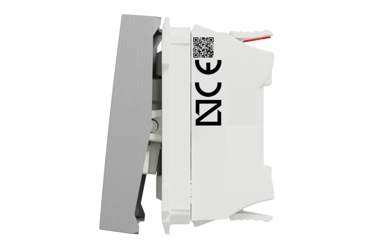 Вимикач 1-клавішний кнопклвий з підсвічуванням сх.1а 10А, 2 мод ал (NU320630N)