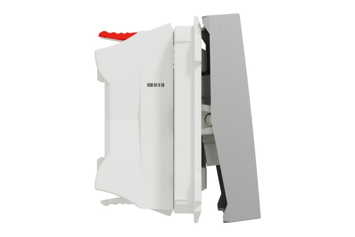 Вимикач 1-клавішний кнопклвий з підсвічуванням сх.1а 10А, 2 мод ал (NU320630N)