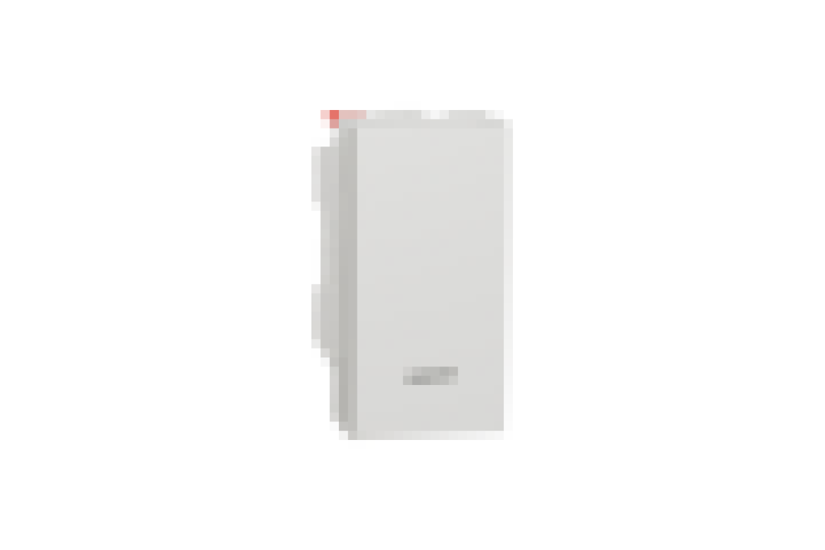 Вимикач 1-клавішний кнопковий з підсвічуванням схема 1а 10А, 1 м білий (NU310618N)