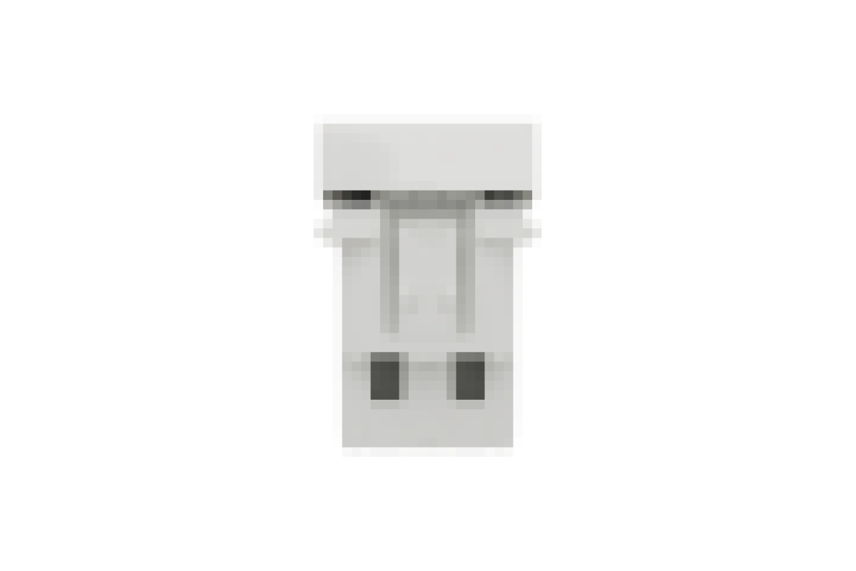 Вимикач 1-клавішний кнопковий з підсвічуванням схема 1а 10А, 1 м білий (NU310618N)