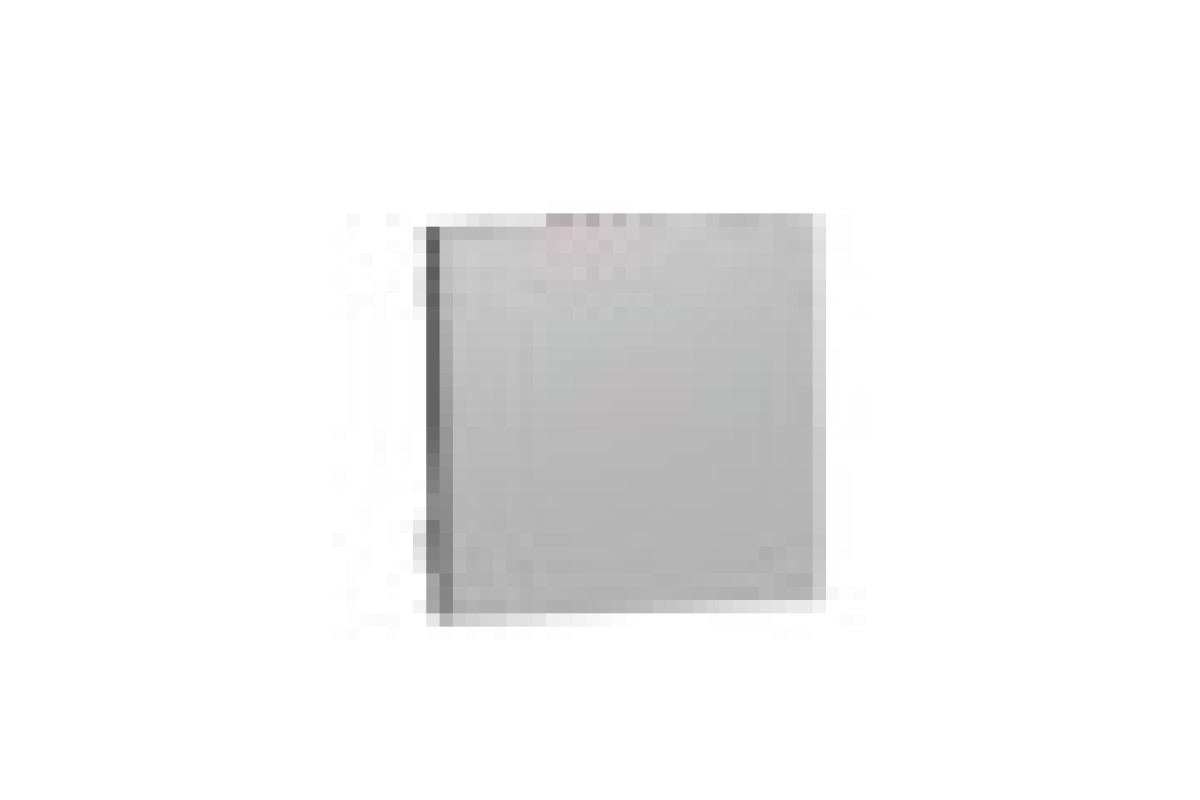 Вимикач 1-клавішний кнопковий схема 1, 10А, 2 модулі алюміній (NU320630)