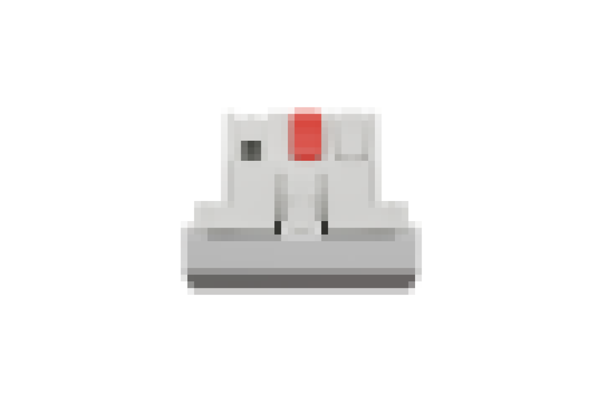 Вимикач 1-клавішний кнопковий схема 1, 10А, 2 модулі алюміній (NU320630)