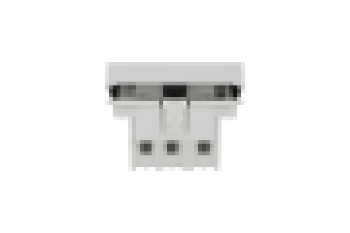 Вимикач 1-клавішний кнопковий схема 1, 10А, 2 модулі алюміній (NU320630)