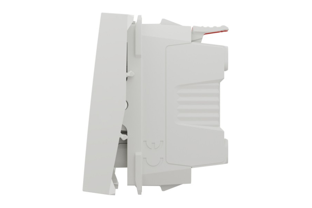 Вимикач 1-клавішний кнопковий, з підсвіткою 10 А білий Unica New (NU320618N)