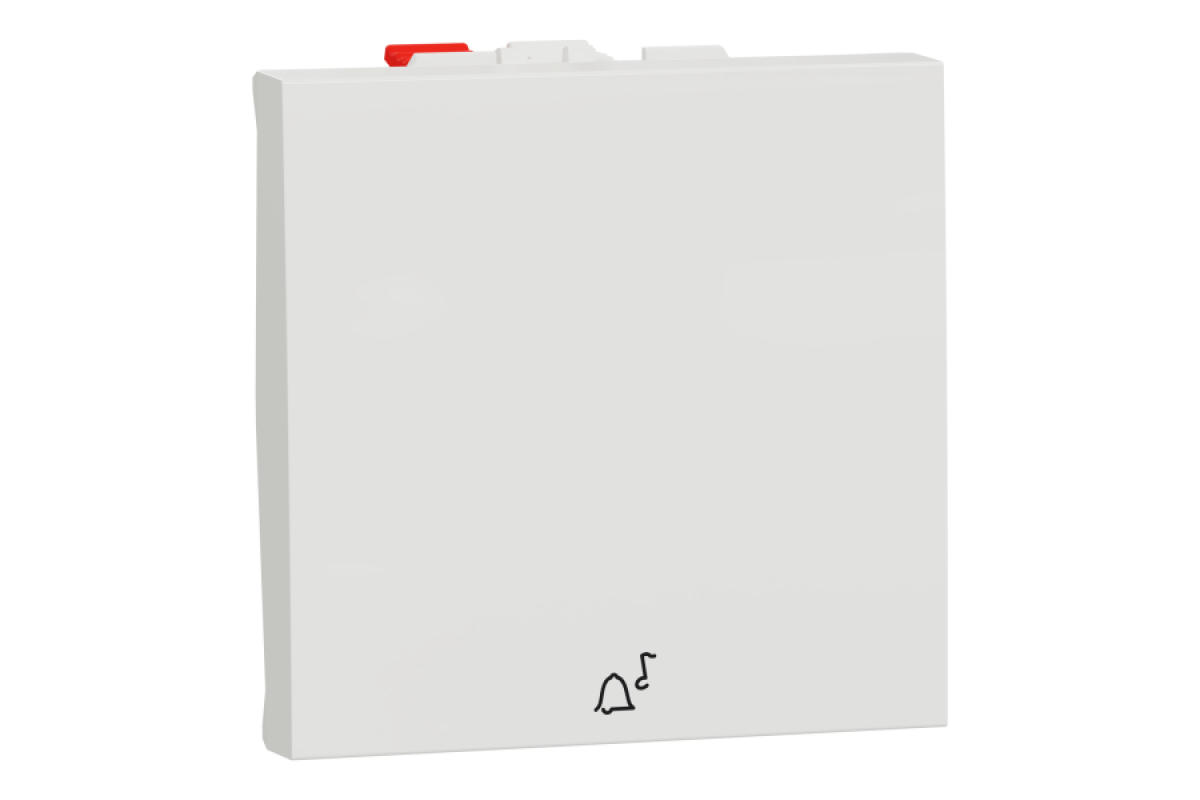 Вимикач 1-клавішний кнопковий, сх.1, 10 А білий Unica New (NU320618C)