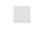 Вимикач 1-клавішний кнопковий, сх.1, з символом ''Світло'', 10 А білий Unica New (NU320618L)