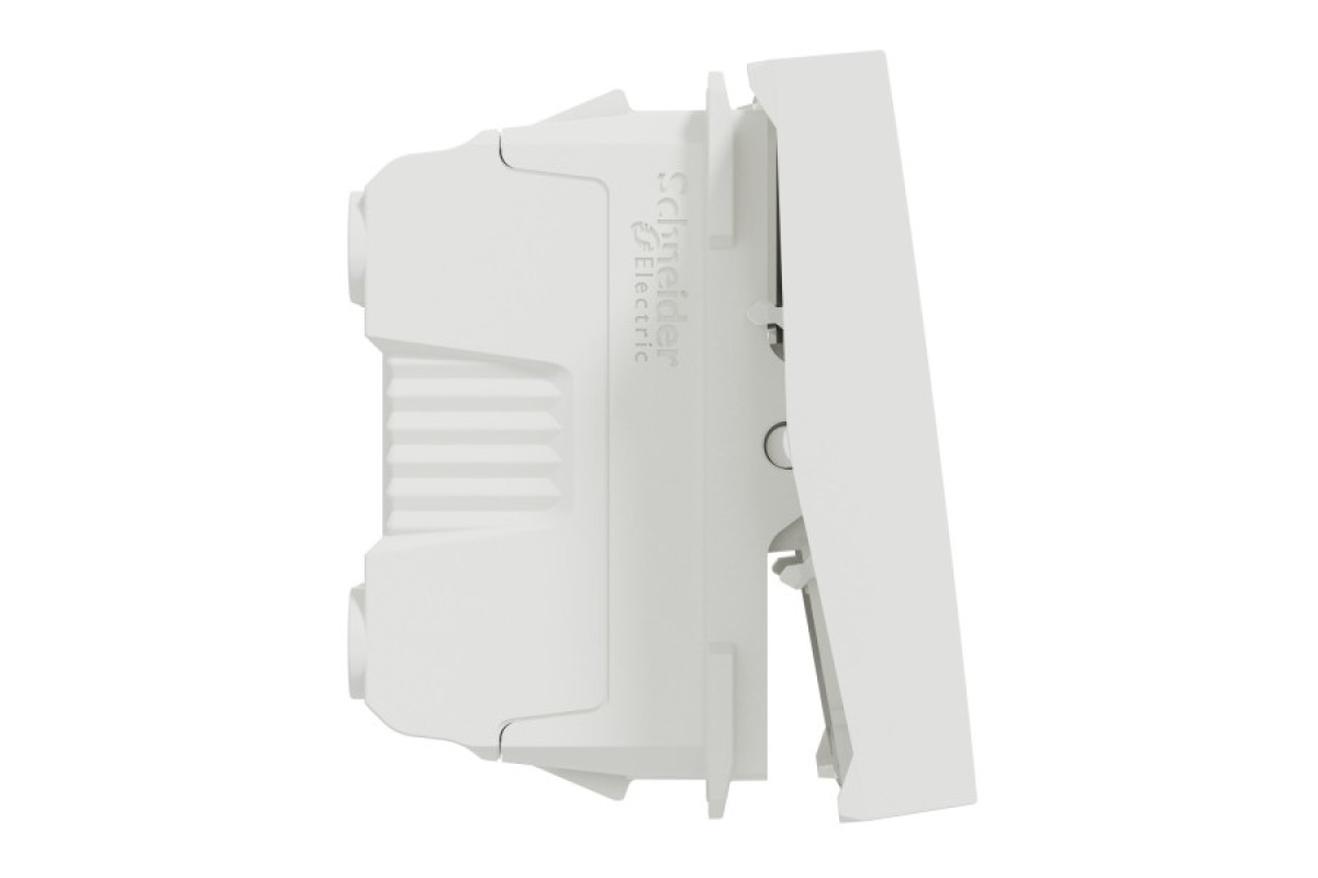 Вимикач 1-клавішний сх. 1 16А, 2 модульний, білий (NU326118)