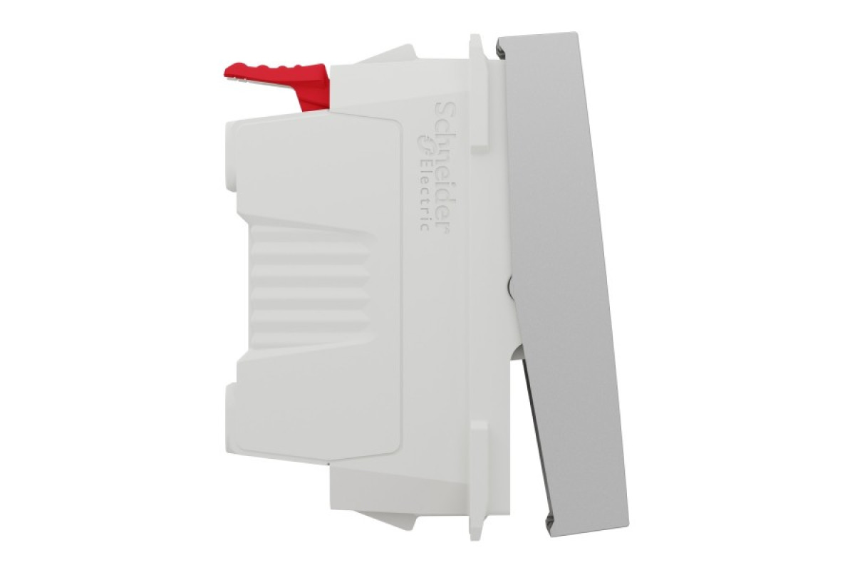 Вимикач 1-клавішний схема 1, 10А 1 модуль алюміній (NU310130)