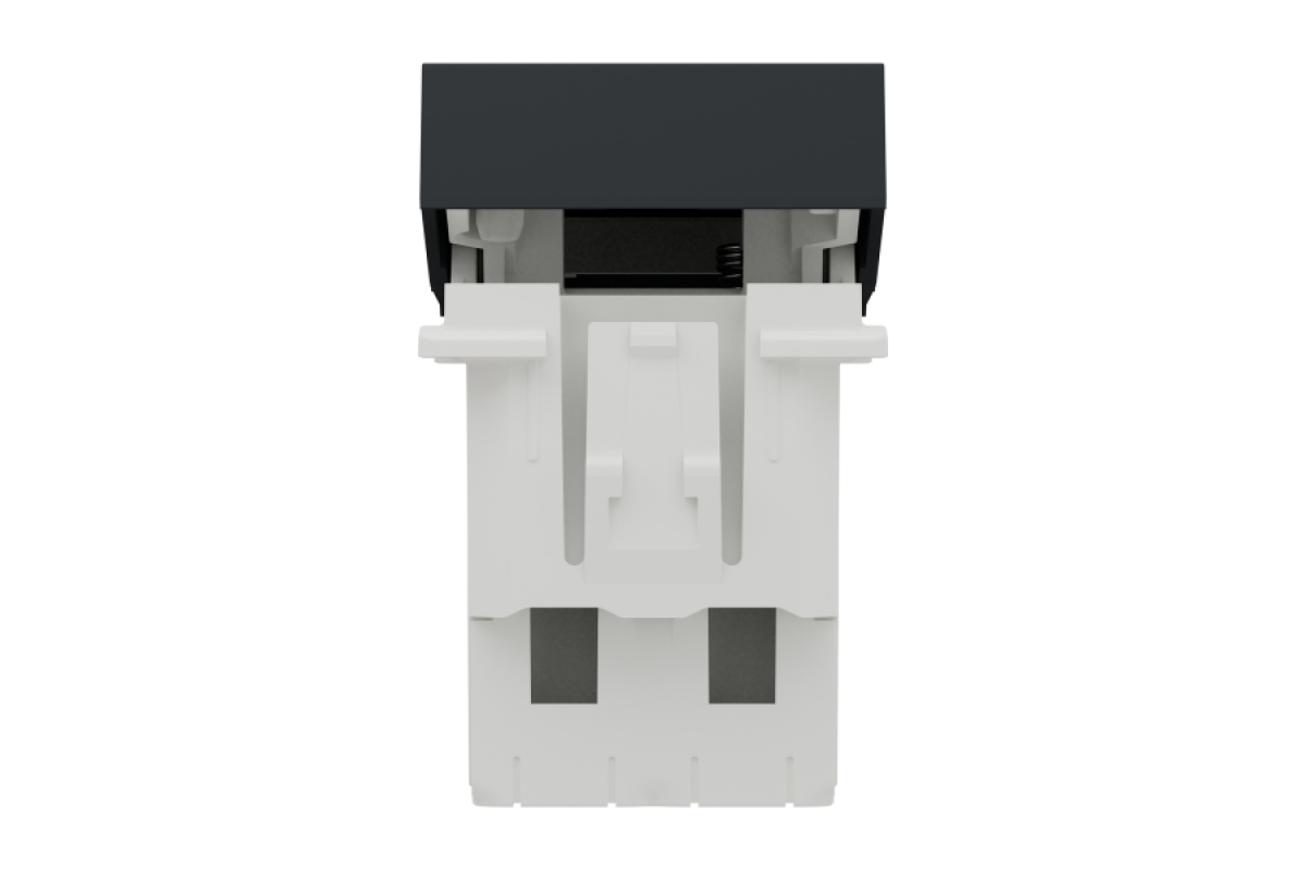 Вимикач 1-клавішний схема 1, 10А 1 модуль антрацит (NU310154)