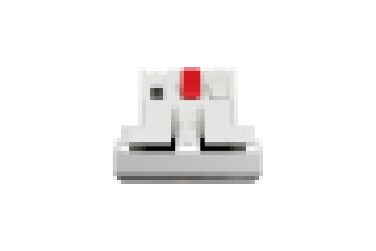 Вимикач 1-клавішний схема 1, 10А 2 модулі алюміній (NU320130)