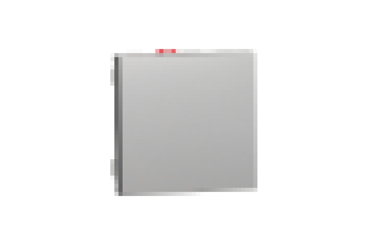 Вимикач 1-клавішний схема 1, 10А 2 модулі алюміній (NU320130)