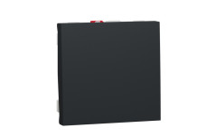 Вимикач 1-клавішний схема 1, 10А 2 модулі антрацит (NU320154)