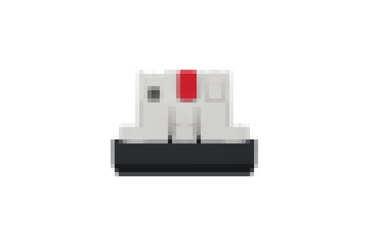 Вимикач 1-клавішний схема 1, 10А 2 модулі антрацит (NU320154)