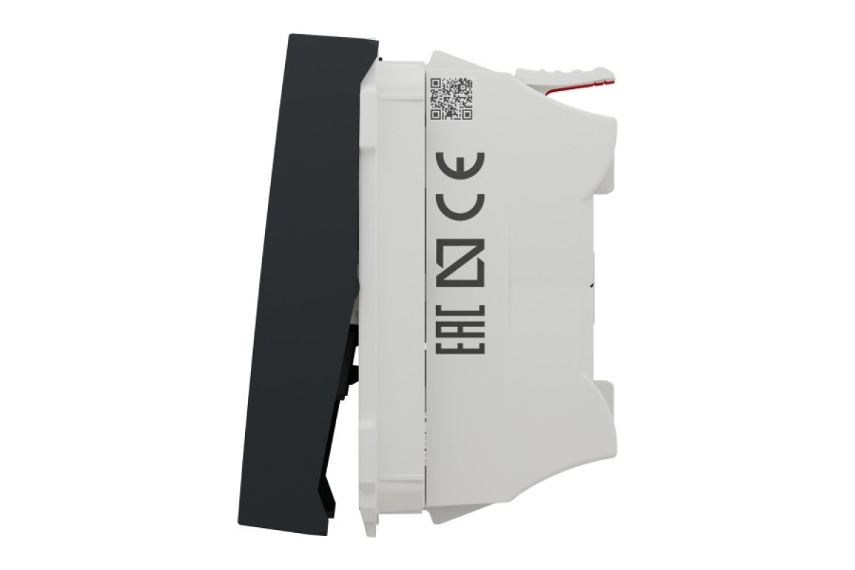 Вимикач 1-клавішний схема 1, 10А 2 модулі антрацит (NU320154)