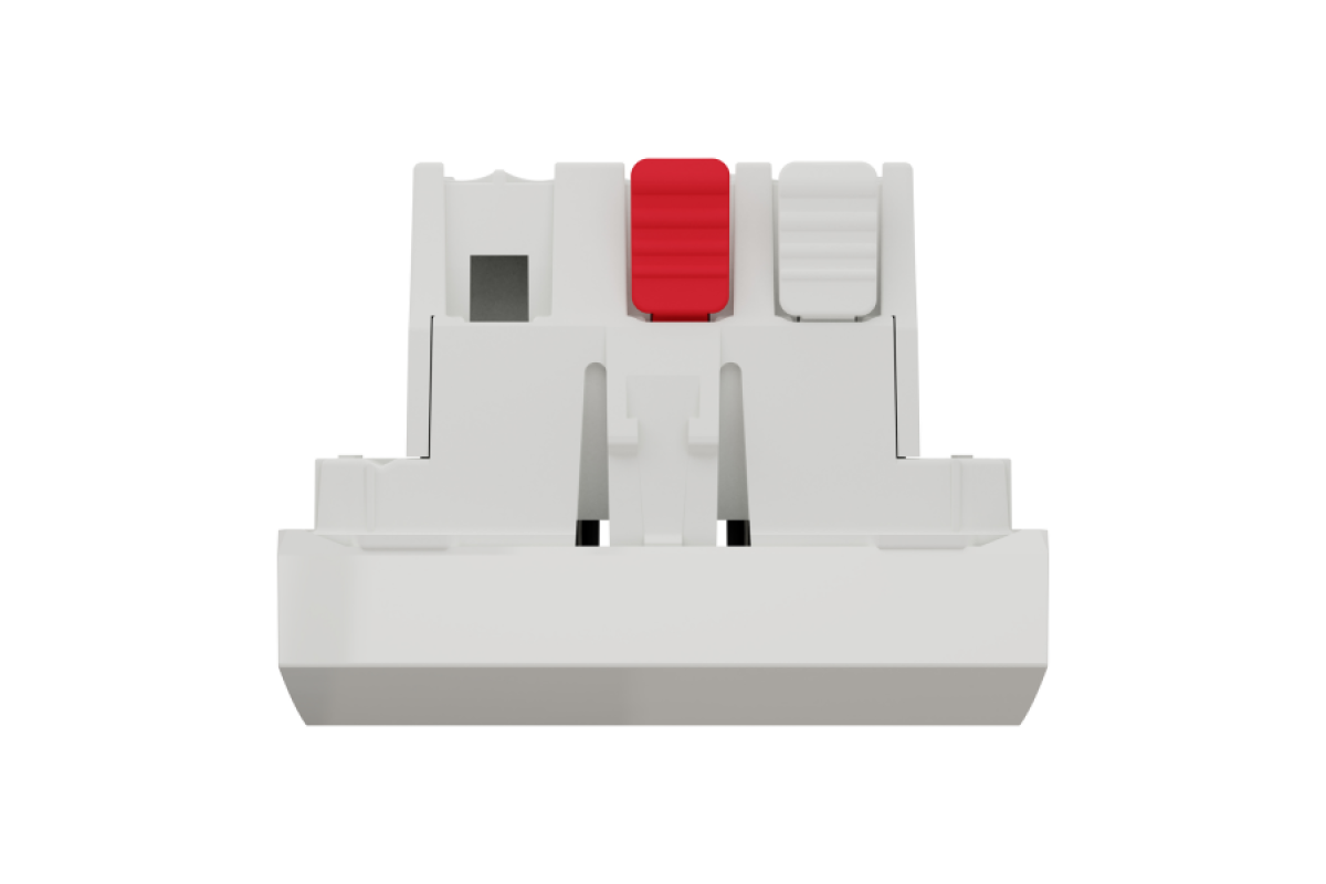 Вимикач 1-клавішний схема 1, 10А 2 модулі білий (NU320118)