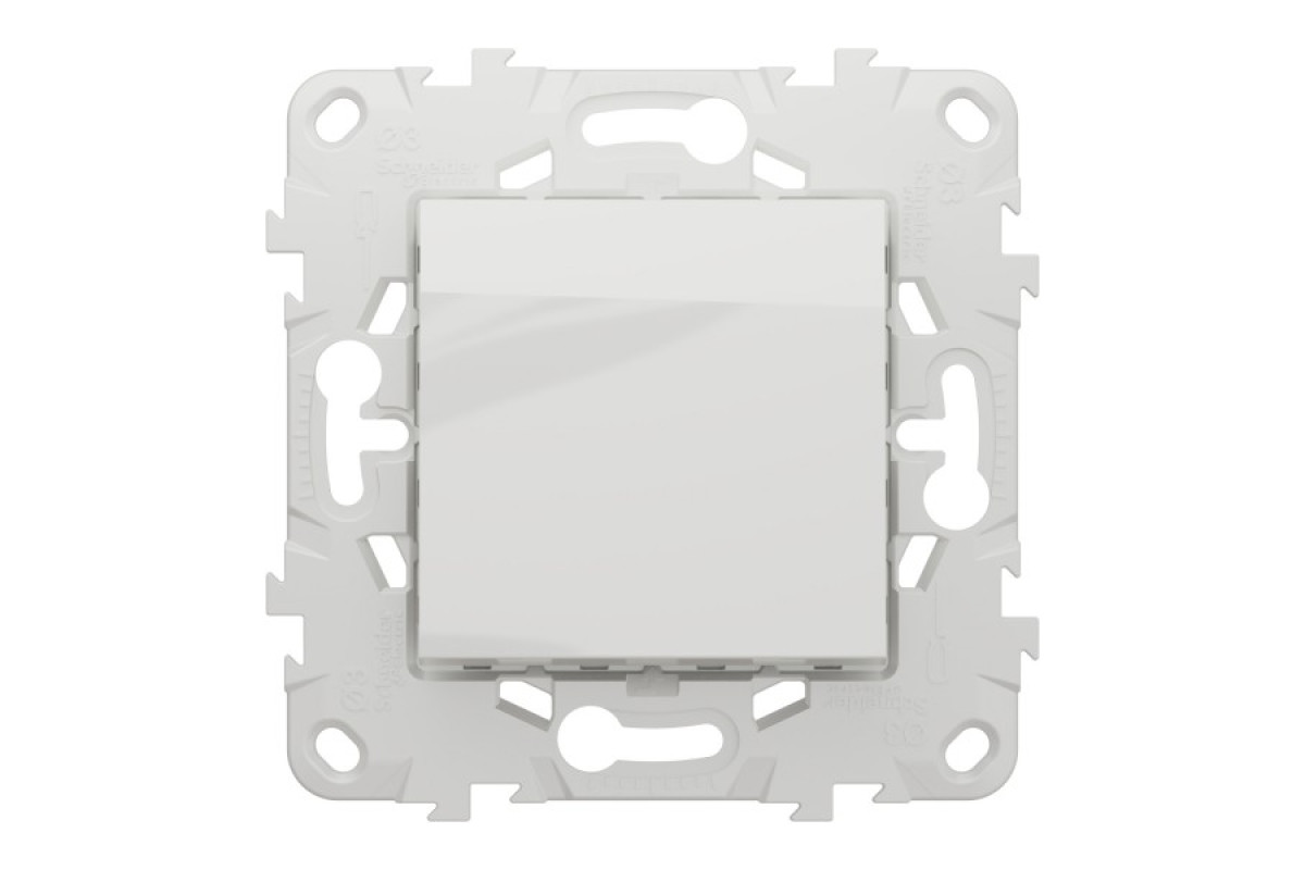 Вимикач 1-клавішний схема 1, 10А білий (NU520118)