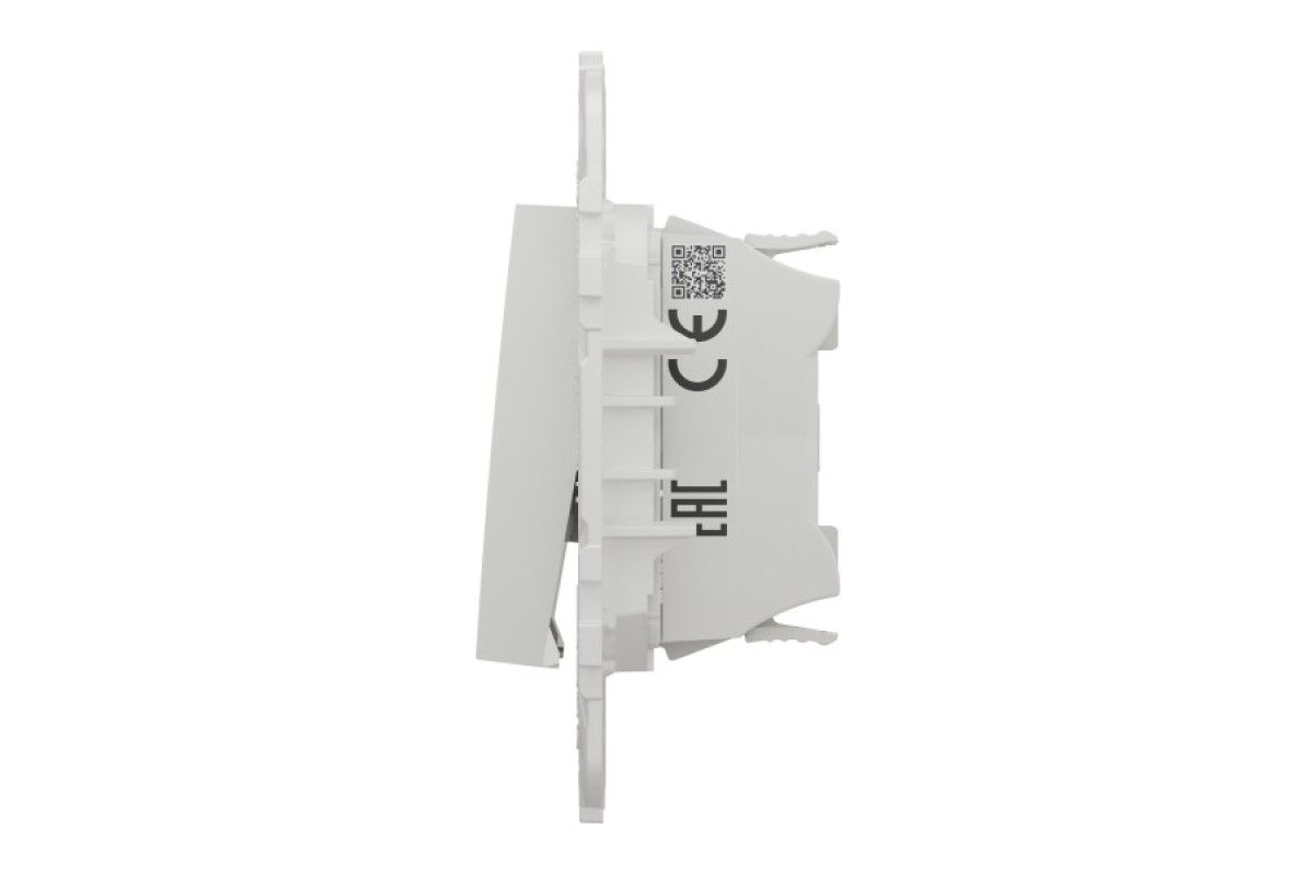 Вимикач 1-клавішний схема 1, 10А білий (NU520118)