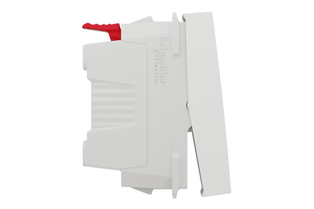 Вимикач 1-клавішний схема 1, 10А, 1 модуль білий (NU310118)