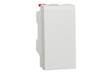 Вимикач 1-клавішний схема 1, 10А, 1 модуль білий (NU310118)