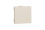 Вимикач 1-клавішний, 10А, 2 модулі бежевий Unica New Studio (NU320144)