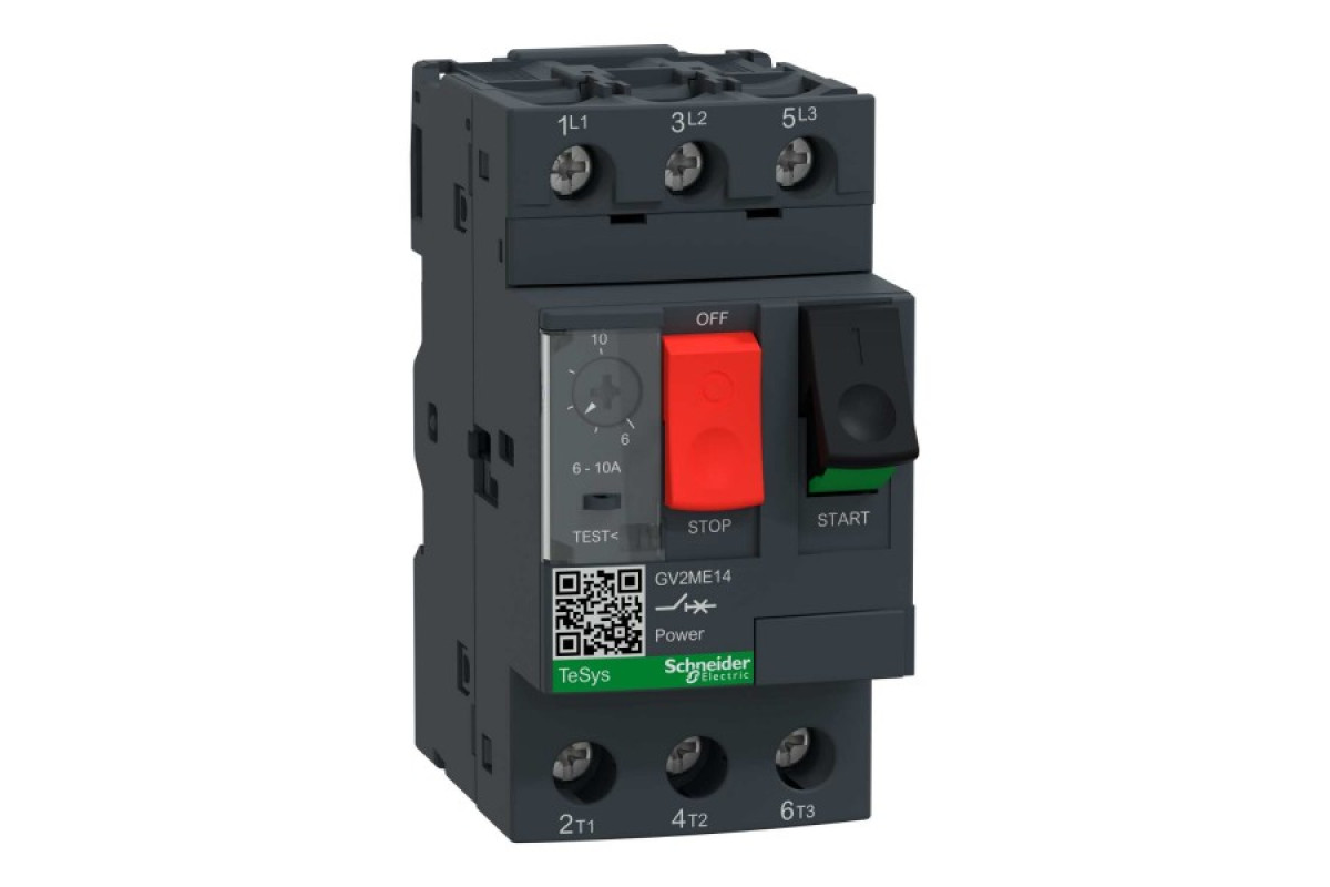 Автоматичний вимикач захисту двигунів TeSys GV 6-10 (GV2ME14)