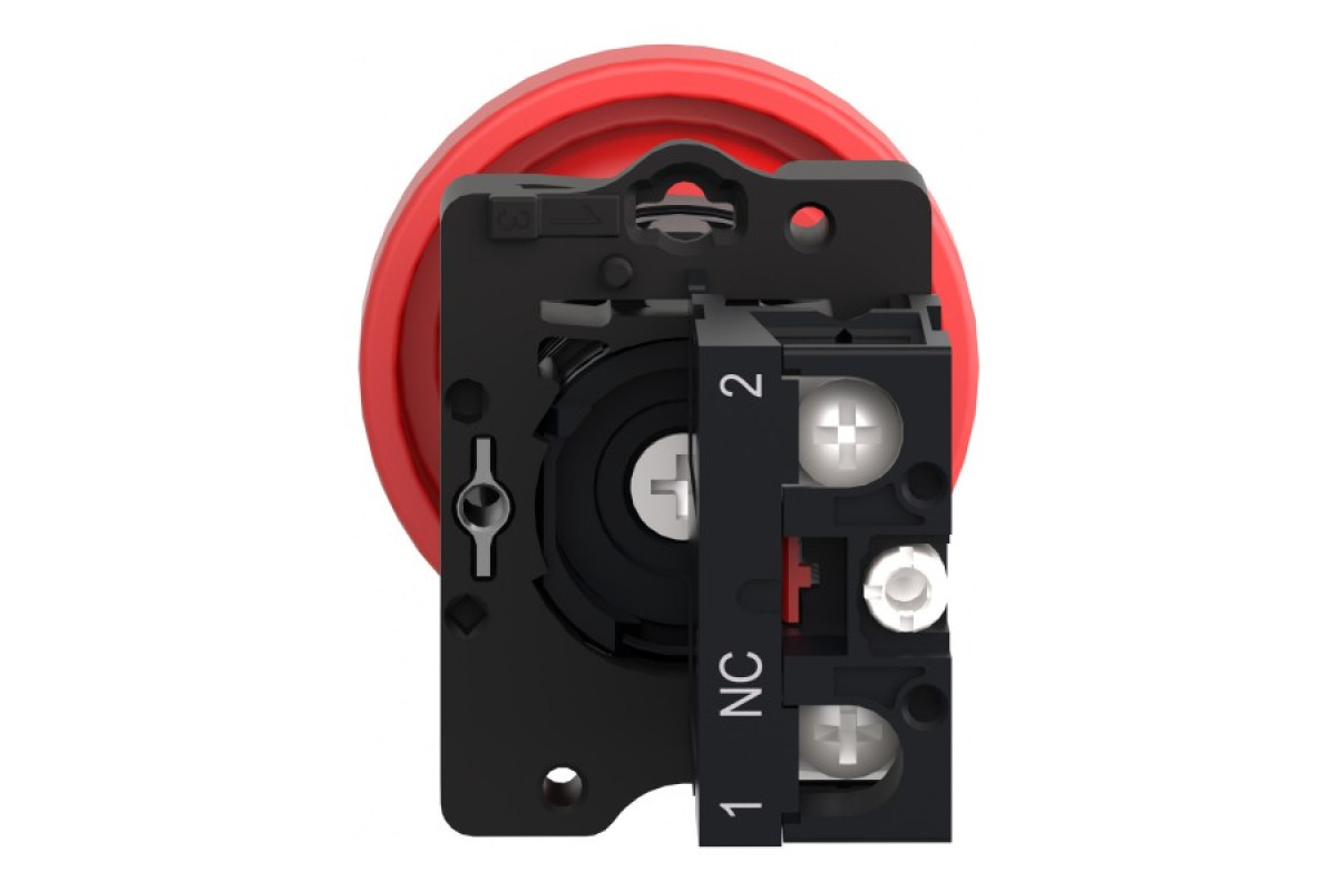 Грибовидная кнопка красного цвета диаметром 40 мм, 1NC (XA2EC42)