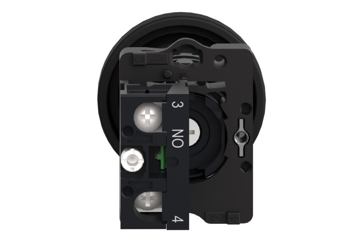 Грибовидная кнопка черного цвета диаметром 40 мм, 1NO (XA2EC21)