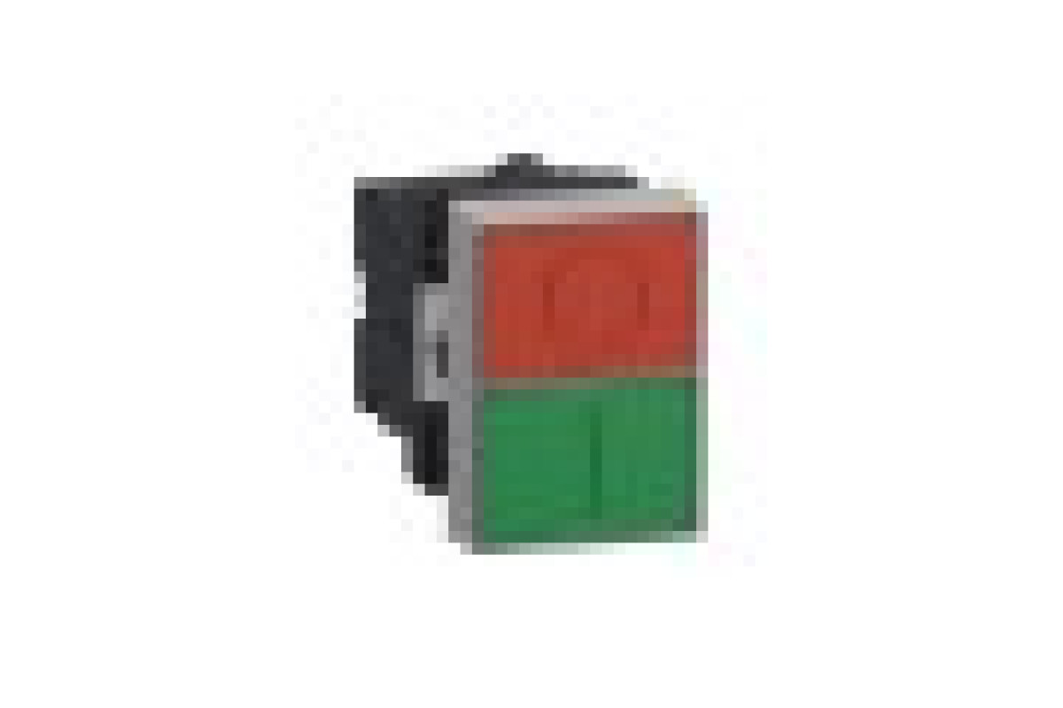 Двухголовая кнопка, Easy Harmony XA2, пластик, 22 мм, 1NO + 1NC (XA2EA7A3415)