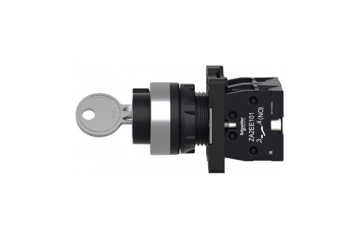 Ключовий перемикач, 2 положення, дві сторони висувні, 2 NO (XA2EG43)