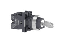 Ключовий перемикач, 3 положення, 3 сторони висувні, 2 NO (XA2EG03)