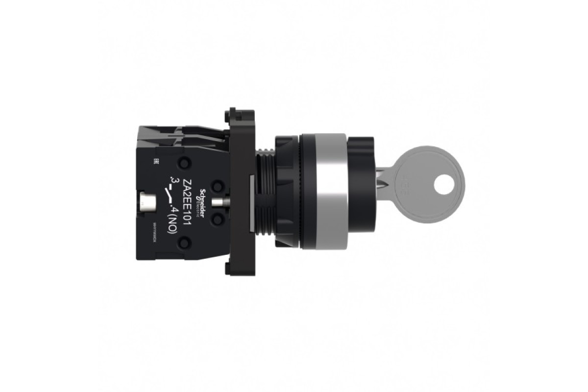 Ключевой переключатель, 3 положения, выдвижной центр, 2 NO (XA2EG33)