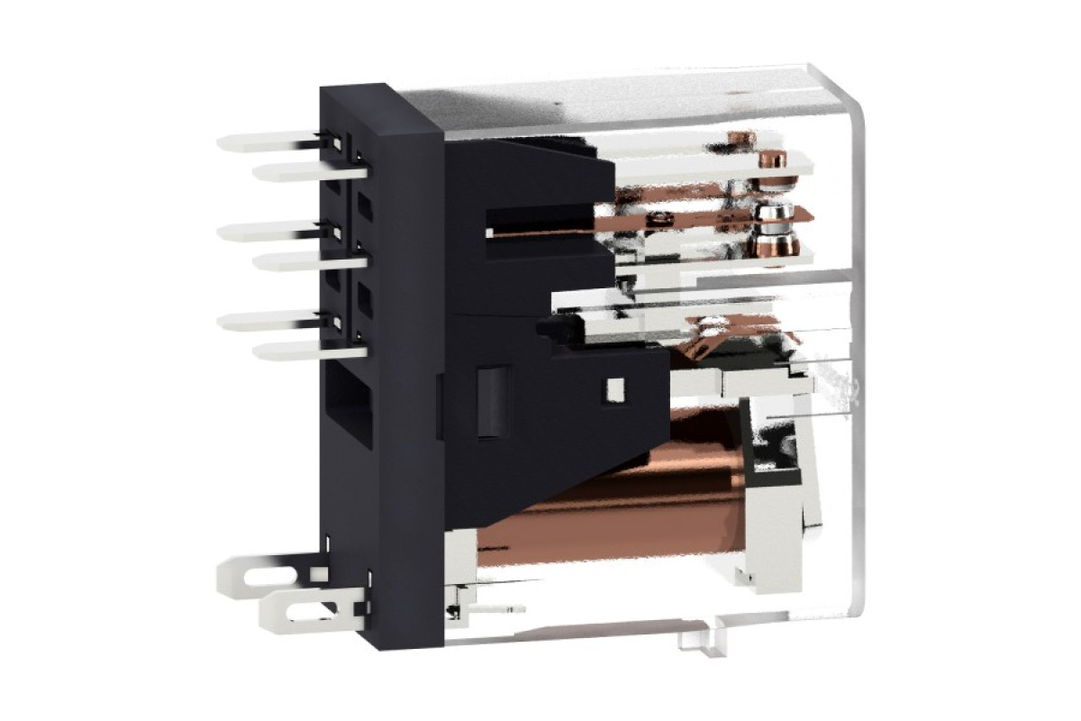 Реле управління - Zelio RXG - 2 C/O стандарт - 24 V AC - 5 A - Clear (RXG25B7)