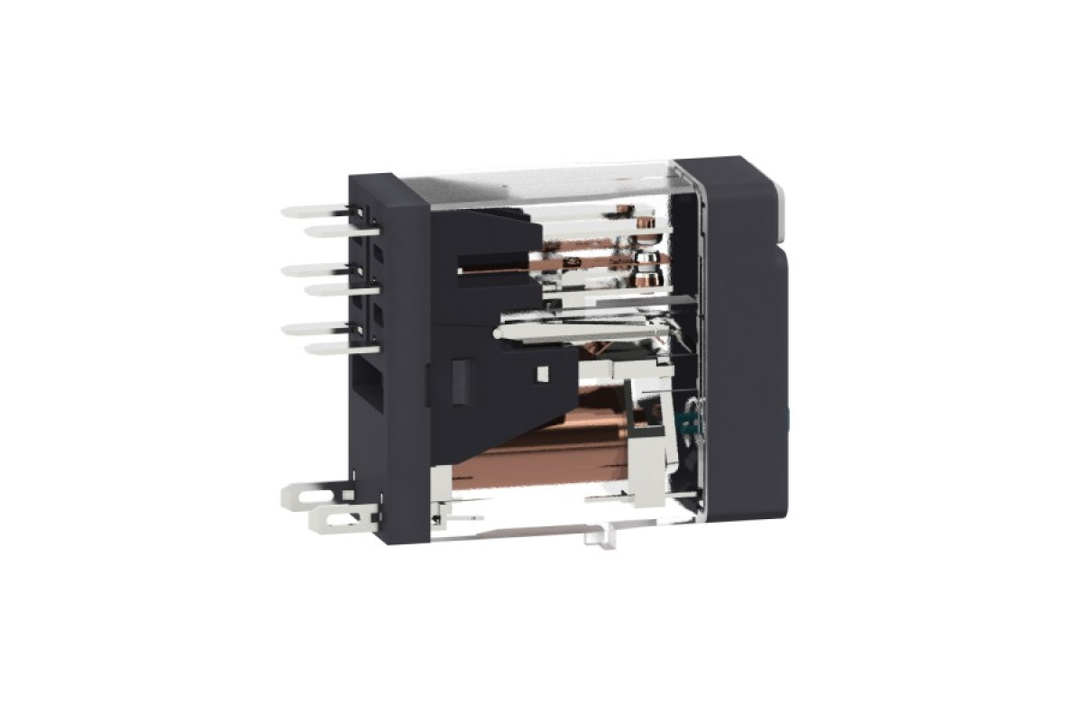 Реле управління - Zelio RXG - 2 C/O стандарт - 6V DC - 5 A - без LED (RXG21RD)