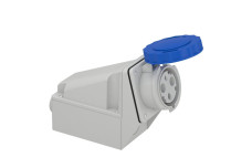 Настінна розетка винт. 63А 2P+E IP67 220В (81178)