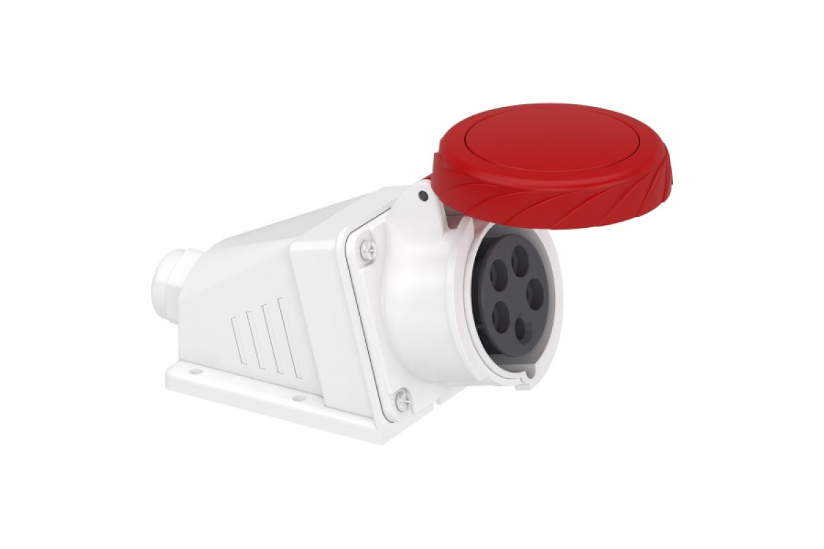 Настінна розетка гвинтова 16А 3P+N+E IP67 380В (PKF16W735)